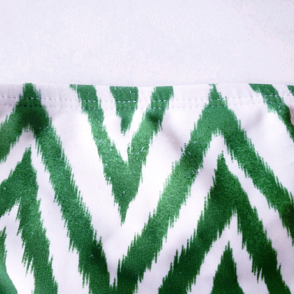 Xhilaration Green and White Print Bikini - Picture 4 of 4